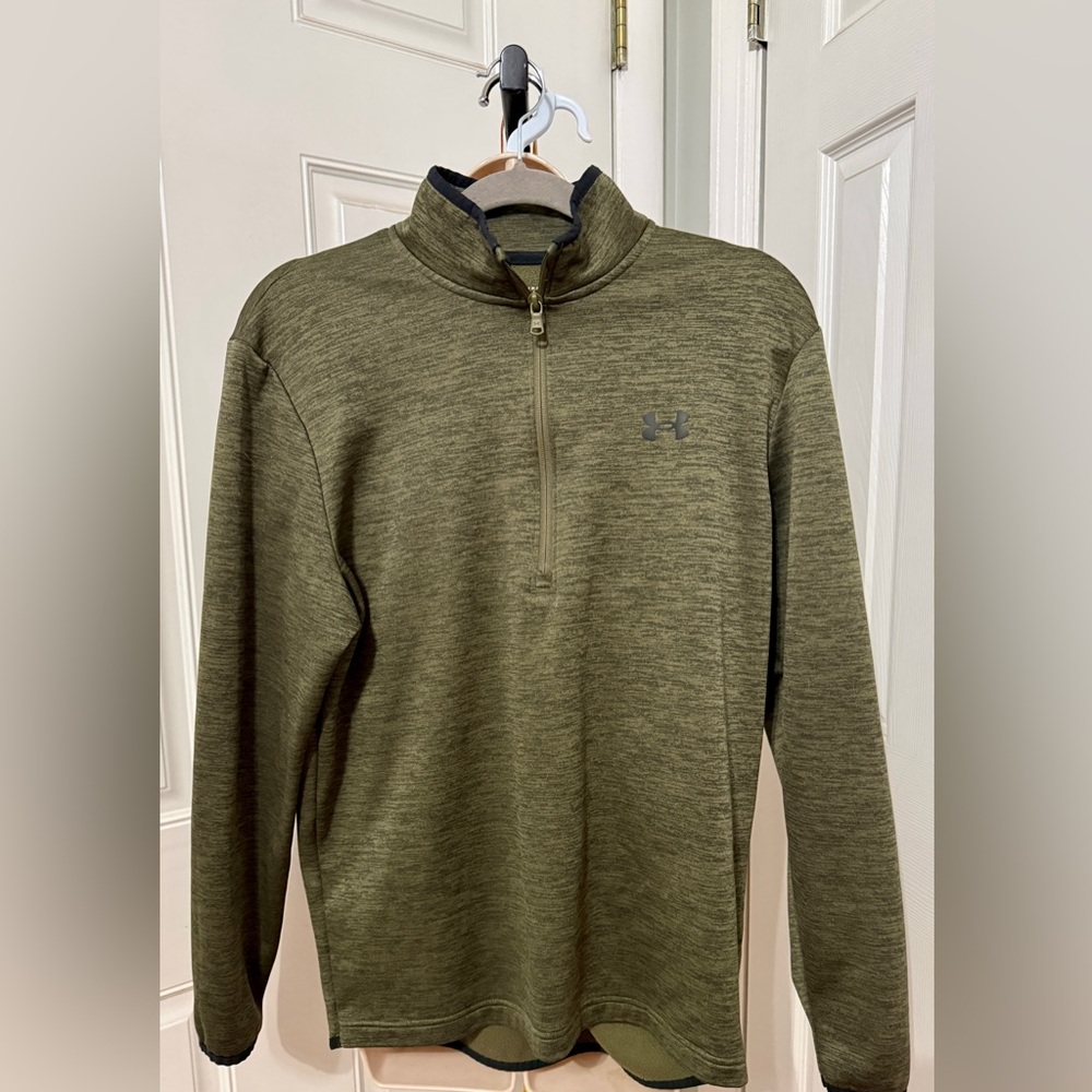 Under Armour‎ Olive Green Quarter-Zip Jacket Shirt
